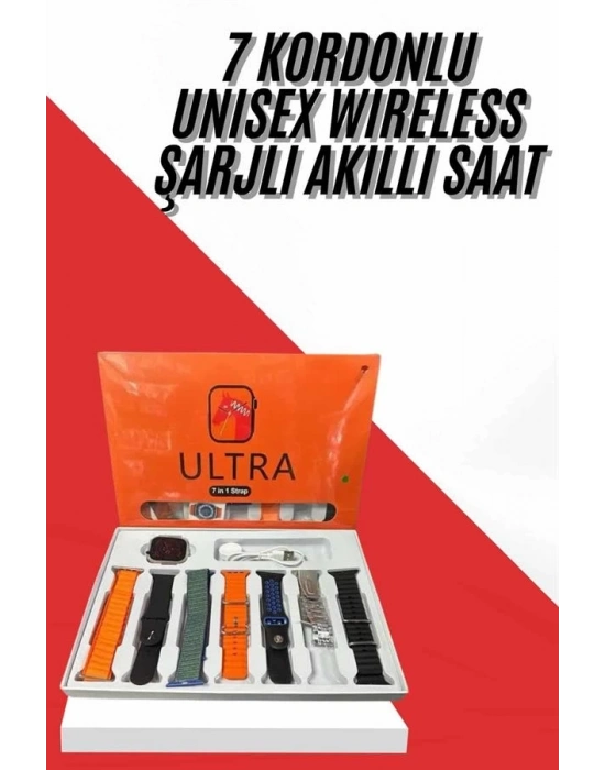 ® yeni nesil Unısex 7 Kordonlu Çok Fonksiyonlu Nabız Ölçer Uyku ve Sağlık Takibi