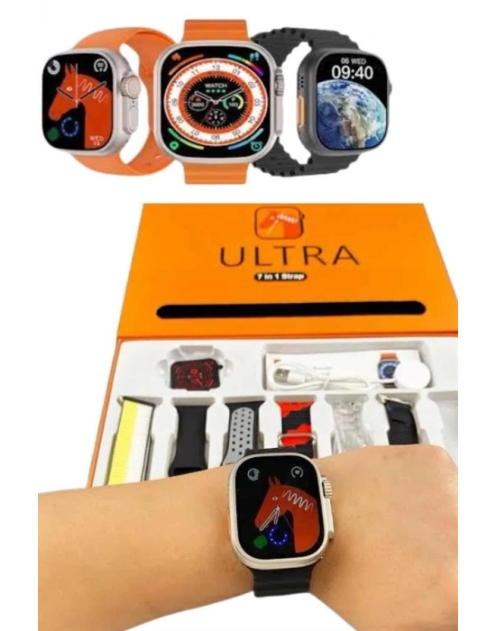 ® yeni nesil Unısex 7 Kordonlu Çok Fonksiyonlu Nabız Ölçer Uyku ve Sağlık Takibi