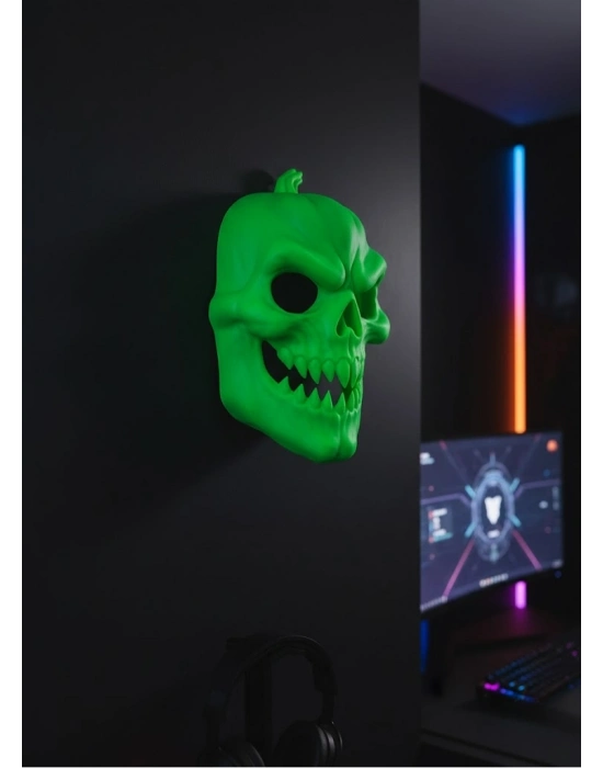 ® Yeşil Korku Temalı Maske Cadılar Bayramı Dekor