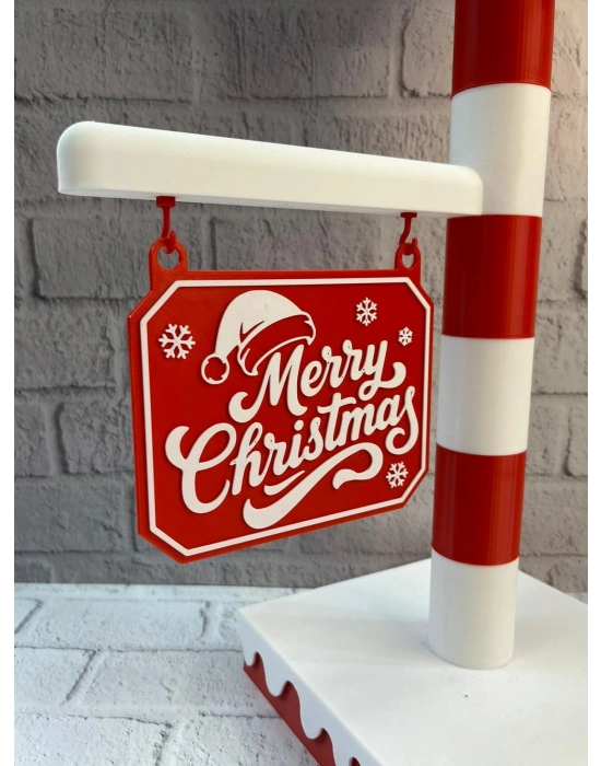 ® Yılbaşı Tabelalı Dekoratif Lamba Merry Christmas Işıklı Tasarım