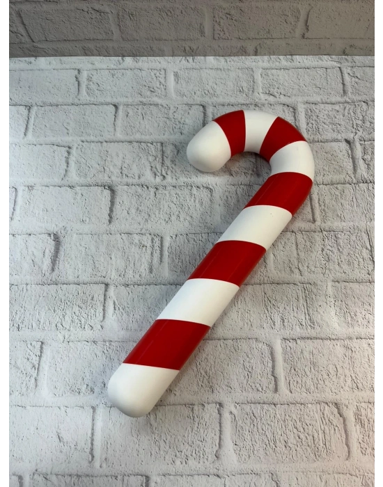 ® Yılbaşı Temalı Dekoratif Şeker Biblo Sıcak Salon Aksesuarı 13x34 cm