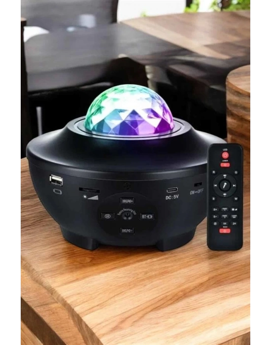 ® Yıldızlı gökyüzü Projektörü Uzaktan kumandalı Çocuklara Özel Şarjlı