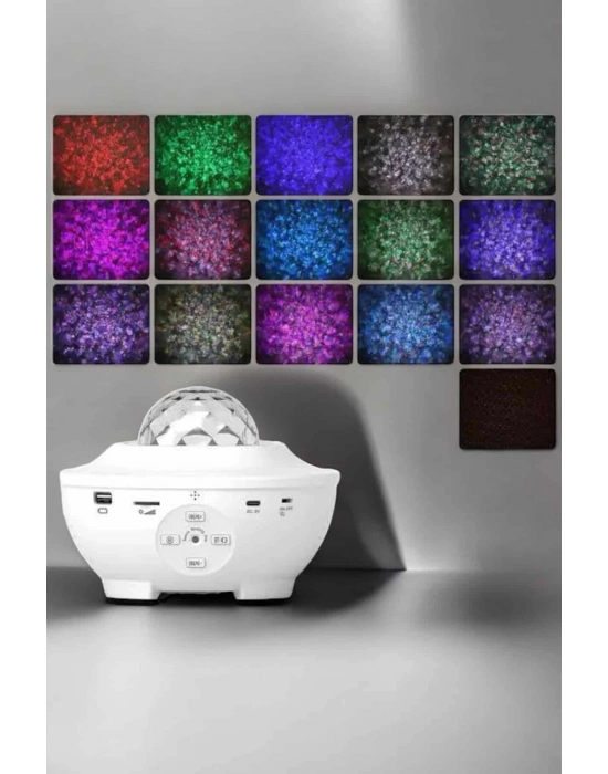 ® Yıldızlı gökyüzü Projektörü Uzaktan kumandalı Çocuklara Özel Şarjlı