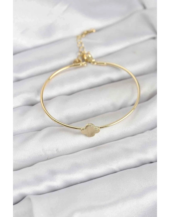 ® Yonca Model Gold Renk Kadın Bileklik