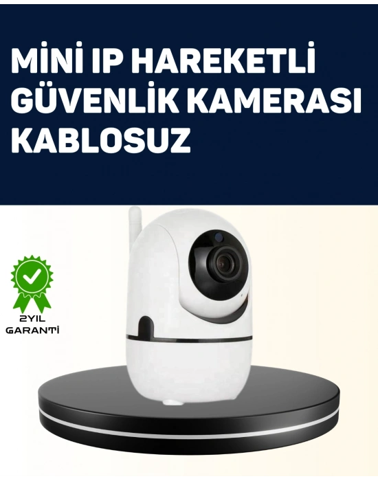 ® Yüksek Çözünürlüklü Hareket Takipli Kablosuz Güvenlik Kamerası – 1080P, Gece Görüşlü