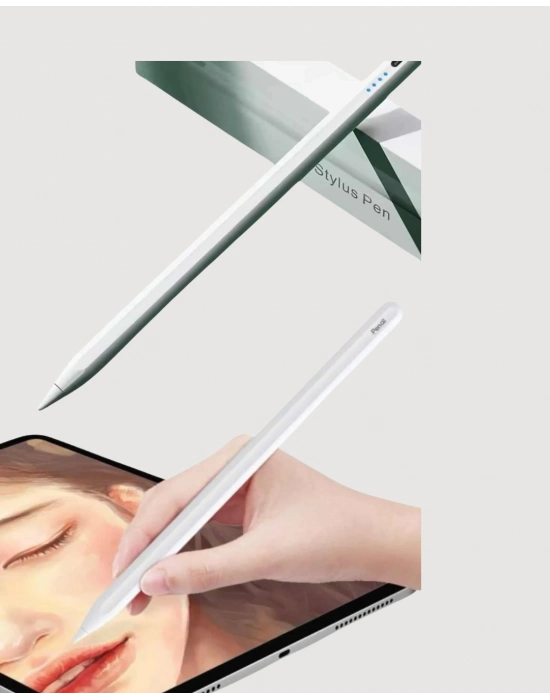 ® Yüksek Hassasiyetli Eğim Sensörlü Dijital Kalem – USB-C Hızlı Şarjlı