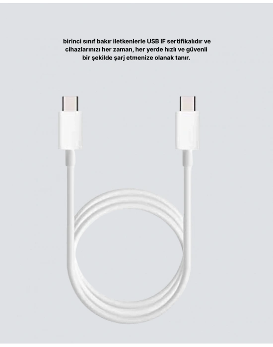 ® Yüksek Hızlı 30W 5.0A Type-C Kablo Şarj