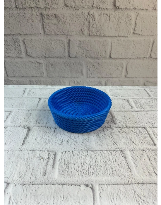 ® Yuvarlak Çerezlik Lacivert Şık Tasarım ve Kompakt Boyut