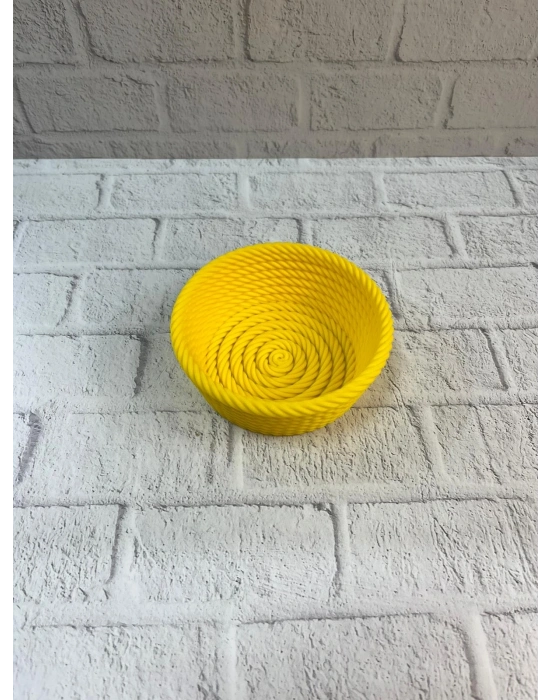 ® Yuvarlak Çerezlik Sarı Şık Tasarım ve Kompakt Boyut