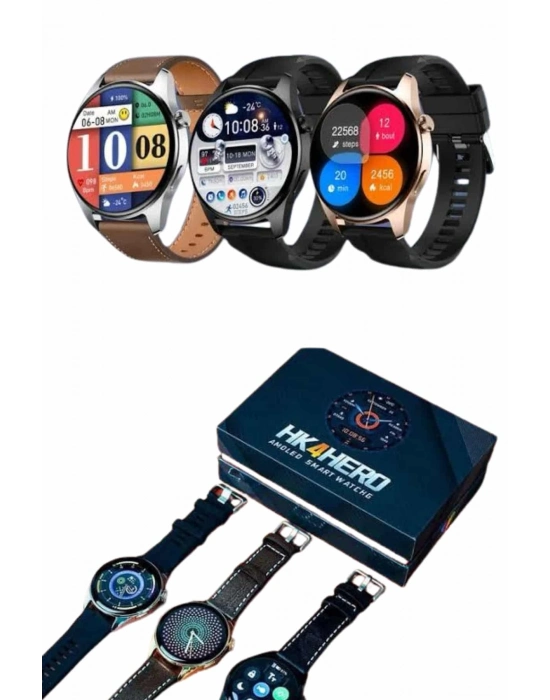 ® Yuvarlak Kasa 46mm Akıllı Saat Android Ve IOS Uyumlu Uyku ve Sağlık Takibi