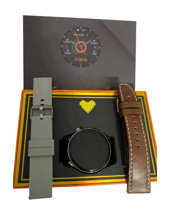 ® Yuvarlak Kasa 46mm Akıllı Saat Android Ve IOS Uyumlu Uyku ve Sağlık Takibi