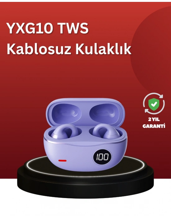 ® YXG10 Açık Kulak Bluetooth Kulaklık – Klipsli, Güvenli Spor Tasarım, 30 Saat Pil