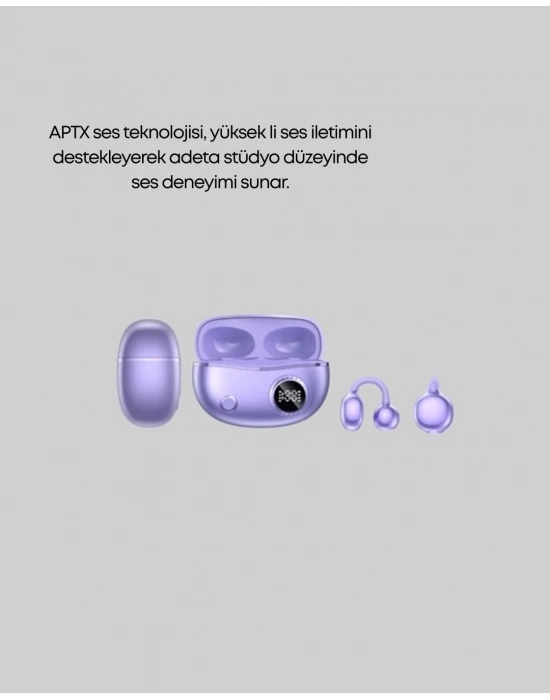 ® YXG10 Klipsli Açık Kulaklık – Spor İçin Uygun, APTX Ses, Ergonomik Yapı