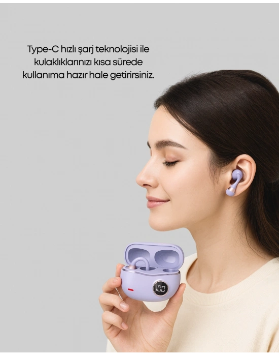 ® YXG10 Klipsli Açık Kulaklık – Spor İçin Uygun, APTX Ses, Ergonomik Yapı