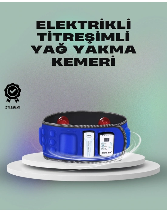 ® Zayıflama ve Masaj İçin Mıknatıslı Elektrikli Titreşim Kemeri – 7.2W Güç