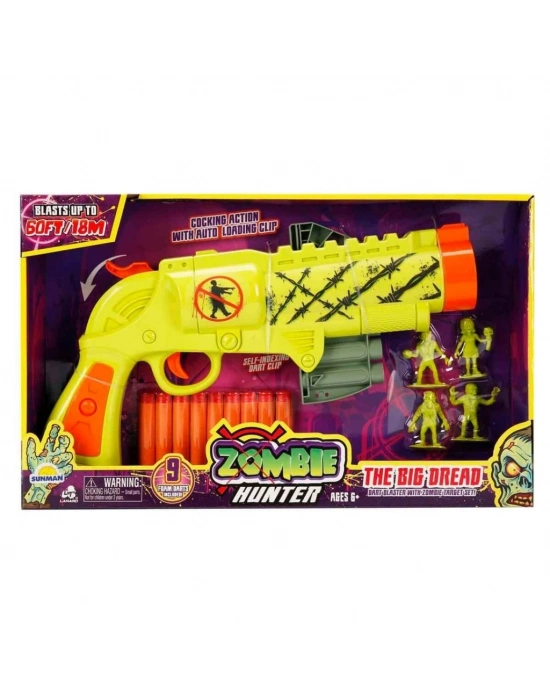 ® Zombie Hunter 9 Mermili Sünger Dart Atan Silah 31 cm