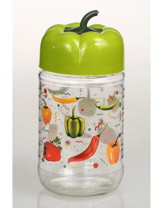 Biber Desenli Kavanoz 660 Cc Royaleks-BD660