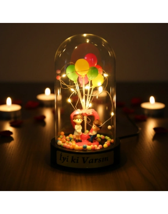 Biblolu Balonlu Ledli Fanus