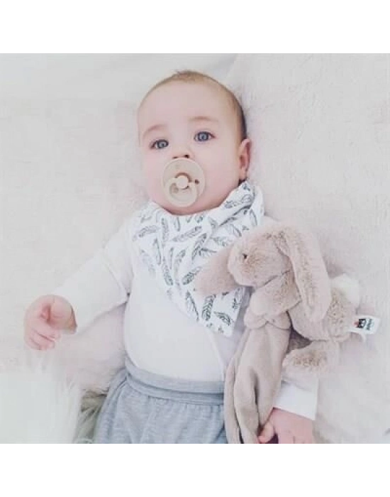 Bibs Colour Kauçuk Emzik 0-6 Ay Ivory