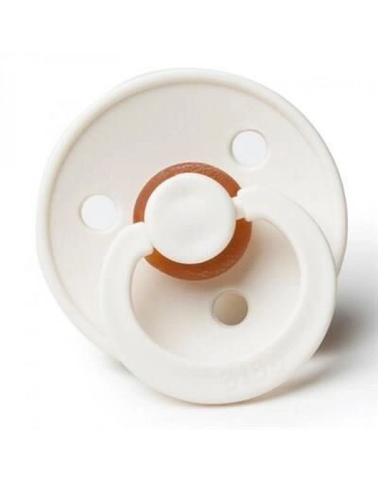 Bibs Colour Kauçuk Emzik 0-6 Ay Ivory