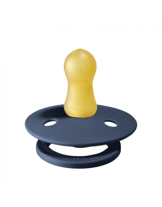 Bibs Colour Kauçuk Emzik 0-6 Ay Steel Blue