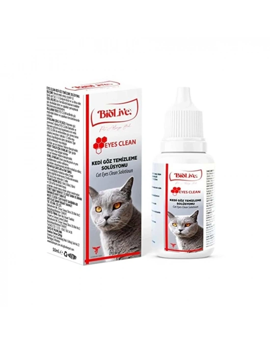 Biolive Eyes Clean Kedi Göz Temizleme Solisyonu 50ml