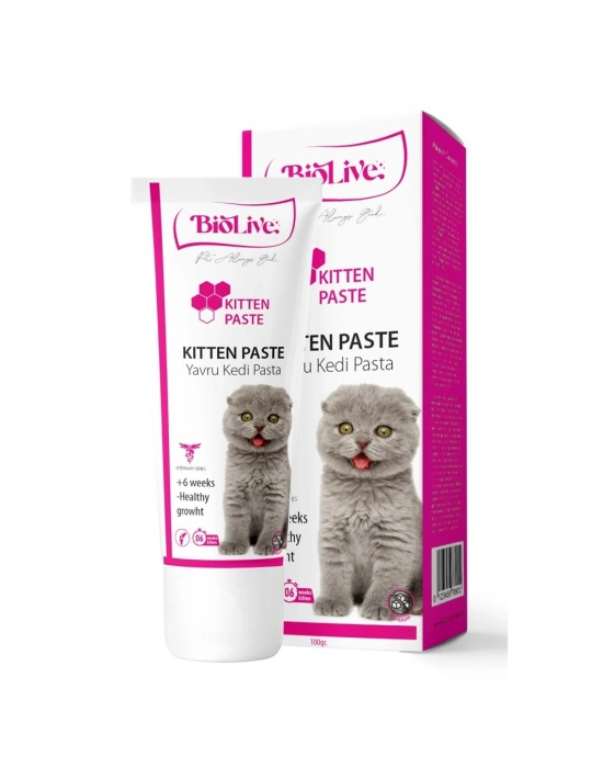 Biolive Kitten Yavru Kediler İçin Malt Vitamin Paste 100gr
