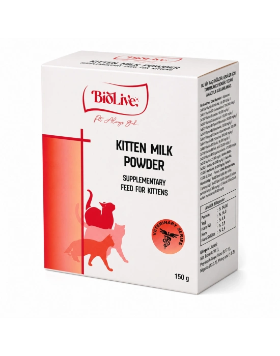 Biolive Yavru Kedileri İçin Süt Tozu 150 gr