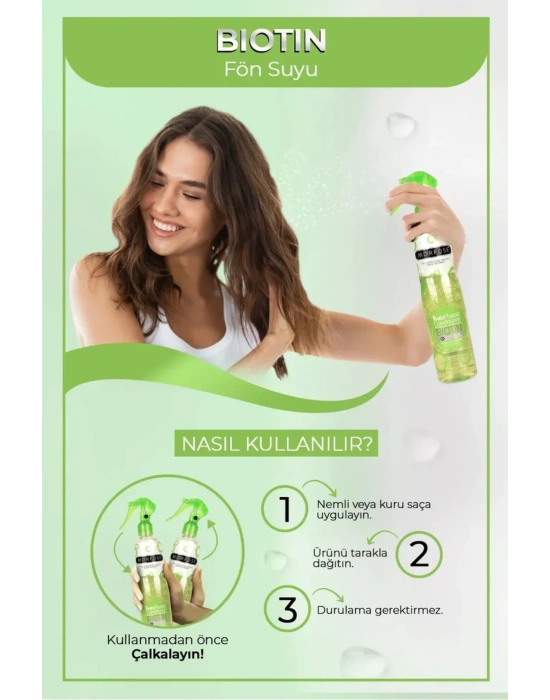 Biotin Çift Fazlı Saç Kondisyoner Fön Suyu 400 ML - mrfs