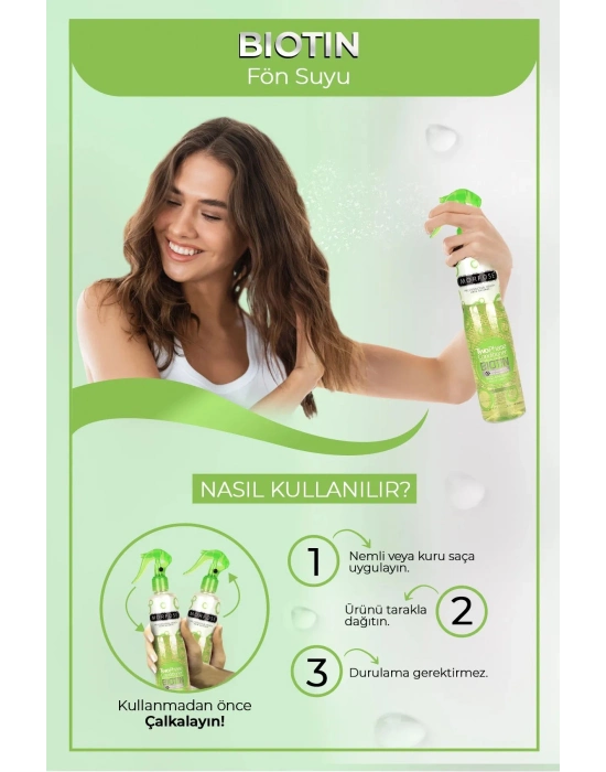 Biotin Çift Fazlı Saç Kondisyoner Fön Suyu 400 ML - mrfs