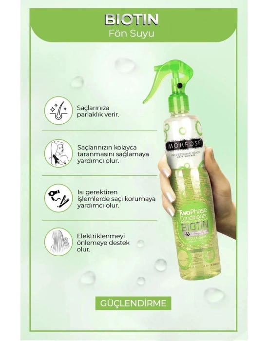 Biotin Çift Fazlı Saç Kondisyoner Fön Suyu 400 ML - mrfs