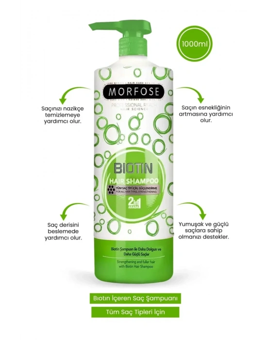 Biotin Şampuan 1000 ML - Yumuşak ve Güçlü Saçlar