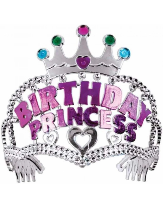 Birthday Princess Yazılı Çocuk Parti Tacı
