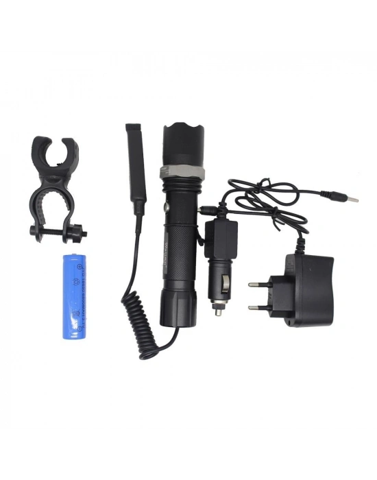 Bisiklet Feneri Şarjlı Pilli Wt-040