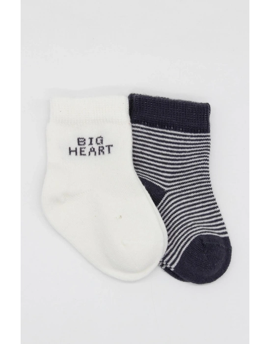 Bistyle 2Li Big Heart Penye Soket Çorap 10117 Antrasit