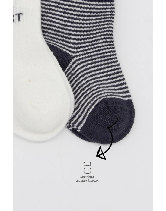 Bistyle 2Li Big Heart Penye Soket Çorap 10117 Antrasit