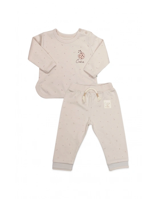 Bistyle 2li Takım Cookies Make Happy 14110 Ekru