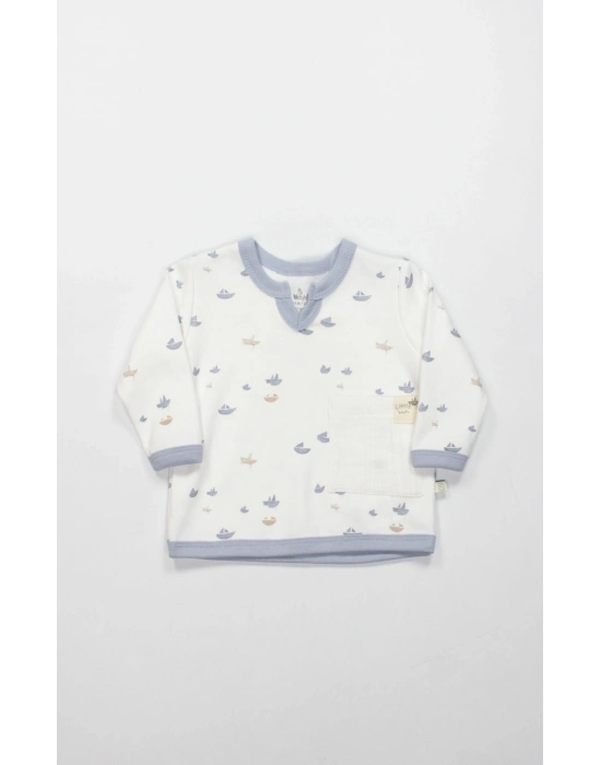 Bistyle 2li Takım Little Boats 14127 Ekru