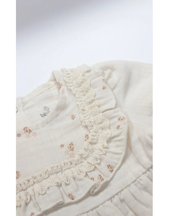 Bistyle 2li Takım Müslin Daisy Flowers 14130 Somon