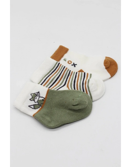 Bistyle 3Lü Penye Soket Çorap BS10109 Nil