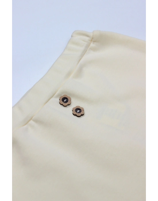 Bistyle 3lü Zıbın Takım Welcome Baby Duck 13104 Sarı-Ekru