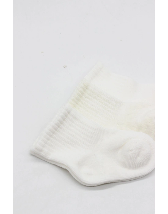 Bistyle 3lü Penye Soket Çorap 10132 Ekru