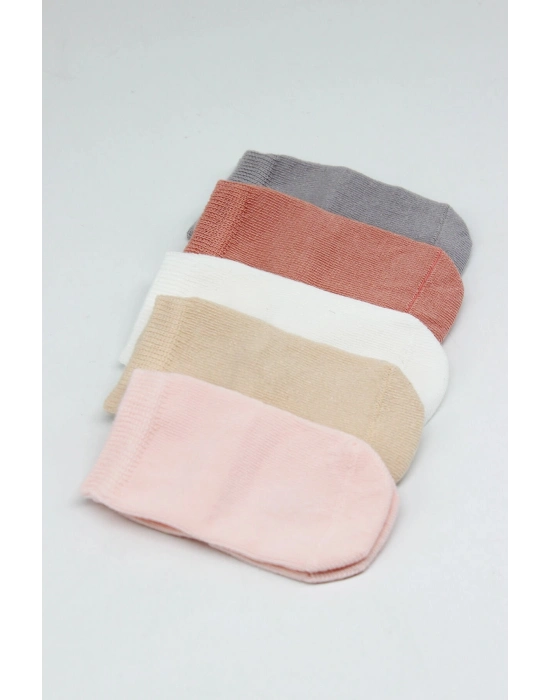 Bistyle 5li Penye Soket Kutulu Basic Çorap 10131 Pudra