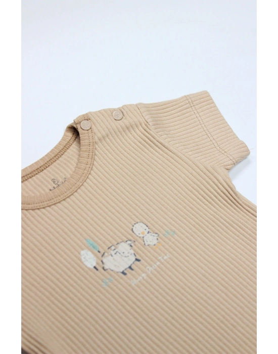 Bistyle Always Dream Yarım Kol 2Li Body 17114 Ekru Bej