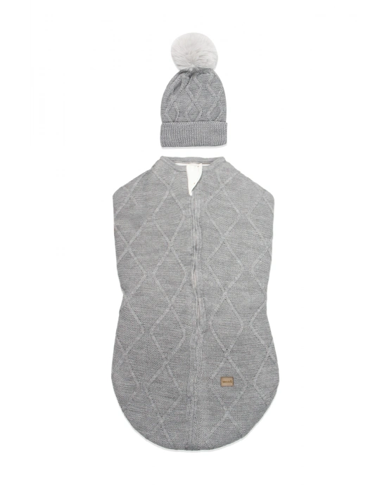 Bistyle Baby İn Swadding Triko Kundak 75108 Gri