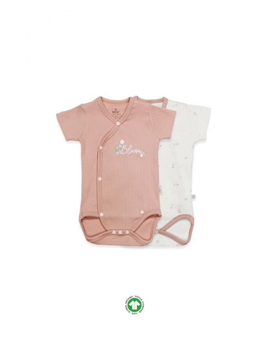 Bistyle Bloom Rose 2li Yarım Kol Badi 17119 Ekru Gül Kurusu