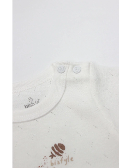 Bistyle Body Yarım Kol Ocean And Starfish 17182 Ekru