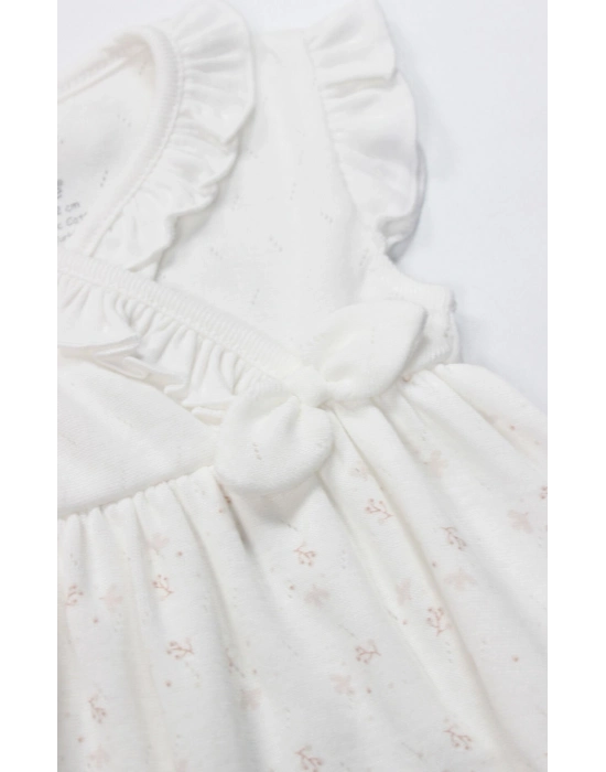 Bistyle Elbise Yarım Kol Morning Sun 21106 Ekru