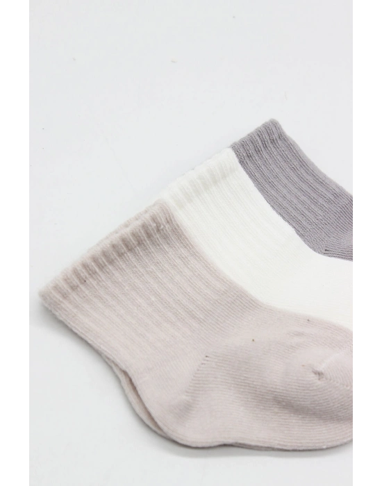 Bistyle Elephant Boy 3lü Penye Soket Çorap 10135 Gri