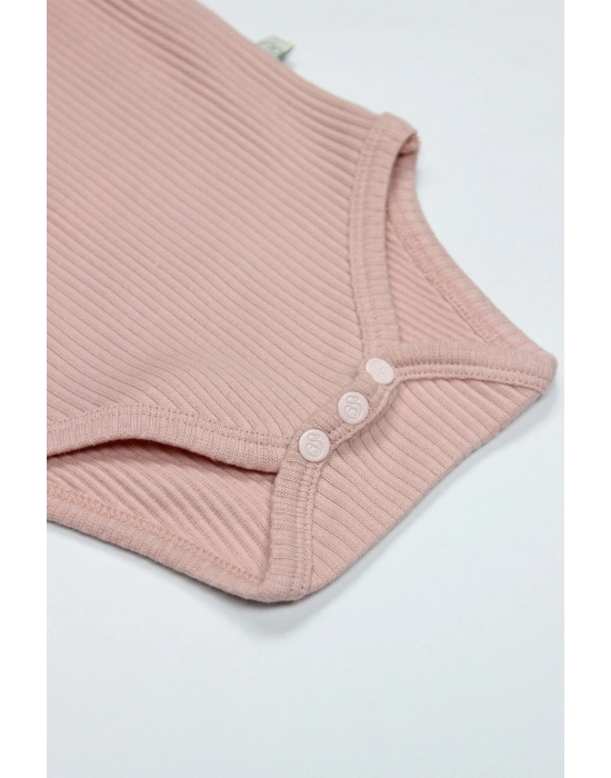 Bistyle Flying Bloom White Yarım Kol 2Li Body 17118 Ekru Gül Kurusu